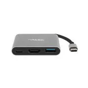 Adapter wieloportowy Natec Fowler MINI USB-C PD, USB 3.0, HDMI 4K