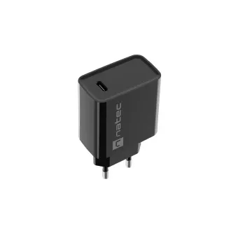 Uniwersalna ładowarka Natec RIBERA 20W 1X USB-C, czarna