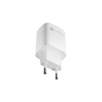 Uniwersalna ładowarka USB Natec RIBERA GaN 30W, 1X USB-A, 1X USB-C, biała