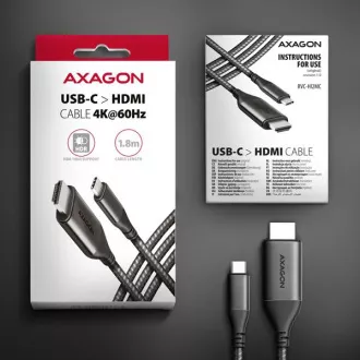AXAGON RVC-HI2MC, reduktor / kabel USB-C -> HDMI 2.0a 1,8 m, 4K/60 Hz HDR10