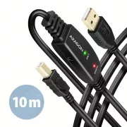 AXAGON ADR-210B, aktywny kabel krosowy USB 2.0 A-M -> B-M, 10 m