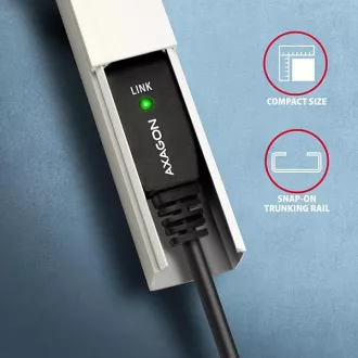 AXAGON ADR-210B, aktywny kabel krosowy USB 2.0 A-M -> B-M, 10 m
