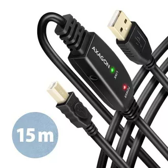 AXAGON ADR-215B, aktywny kabel krosowy USB 2.0 A-M -> B-M, 15 m