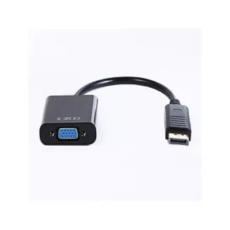 Adapter Gembird DisplayPort - VGA, M/F, czarny