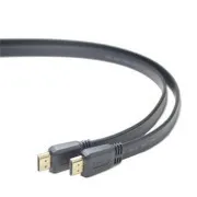 Płaski kabel PremiumCord HDMI High Speed   Ethernet, pozłacane złącza, 3 m