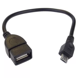PremiCord reduktor kabla USB A/fem-MicroUSB/mal20cm
