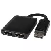 Adapter PremiumCord DisplayPort - 2x DisplayPort, rozszerzenie   mirroring, 4K*2K@30Hz
