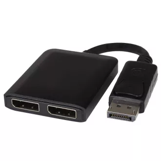 Adapter PremiumCord DisplayPort - 2x DisplayPort, rozszerzenie   mirroring, 4K*2K@30Hz
