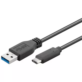 PremiumCord USB-C/męski - USB 3.0 A/Męski, czarny, 3 m PremiumCord USB-C/męski - USB 3.0 A/Męski, czarny, 3 m