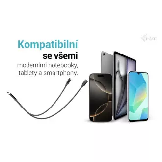 i-tec Rozgałęźnik kabla USB-C Audio/Data, Power Delivery 100W