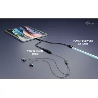 i-tec Rozgałęźnik kabla USB-C Audio/Data, Power Delivery 100W