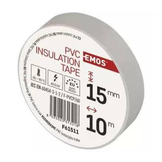 Taśma izolacyjna Emos PVC 15/10 biała