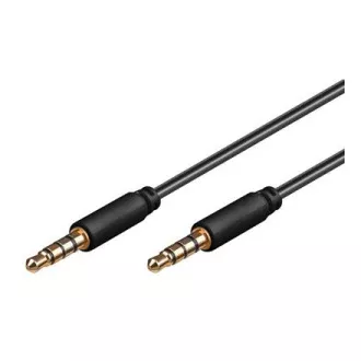 PremiumCord Jack 3.5mm 4 pin M/M 0,5m