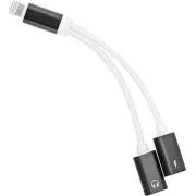 PremiumCord Adapter Lightning do 3,5 mm jack audio   ładowanie Lightning