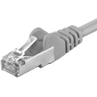 Premiumcord Kabel krosowy CAT 6a S-FTP, RJ45-RJ45, LSOH, AWG 26/7 2m szary