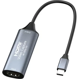 PremiumCord HDMI grabber do przesyłania sygnału wideo/audio do komputera ze złączem USB 3.0 typu c