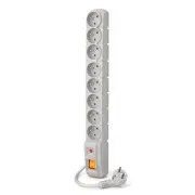 Kabel Acar S8 1,5 m, 8 gniazd, szary