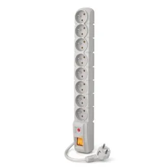 Kabel Acar S8 1,5 m, 8 gniazd, szary Kabel Acar S8 1,5 m, 8 gniazd, szary