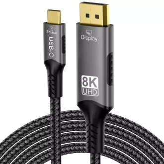 PremiumCord USB-C do DP 1.4, 2 m