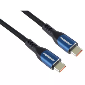 Kabel PremiumCord USB-C, 3m/5A/100W/20Gbits