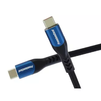 Kabel PremiumCord USB-C, 3m/5A/100W/20Gbits