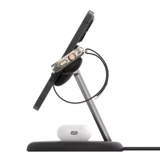 Belkin BOOST CHARGE PRO Qi2, stojak magnetyczny 15W 3w1, czarny