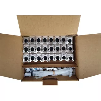 MULTIPACK 24 szt. - samogwintujący keystone Solarix CAT6A STP SXKJ-10G-STP-BK-SA Component Level i 4PPoE