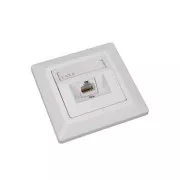 Gniazdo Solarix CAT6 UTP 1 x RJ45 podtynkowe białe