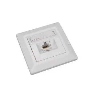 Gniazdo Solarix CAT6 UTP 1 x RJ45 podtynkowe białe Gniazdo Solarix CAT6 UTP 1 x RJ45 podtynkowe białe