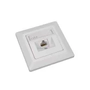 Gniazdo Solarix CAT6 UTP 1 x RJ45 podtynkowe białe