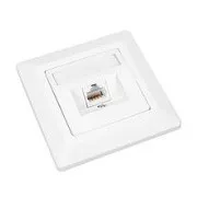 Gniazdo Solarix CAT6 STP 1 x RJ45 podtynkowe białe