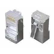 Złącze 8p8c CAT5E, niezgięte, STP, licna (100szt)