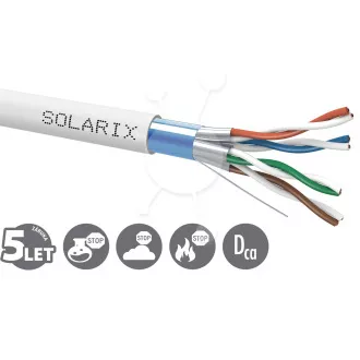 Kabel instalacyjny Solarix CAT6A FFTP LSOH Dca-s2,d2,a1 500m/zwój SXKD-6A-FFTP-LSOH