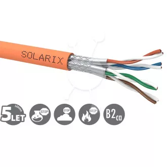 Kabel instalacyjny Solarix CAT7A SSTP LSOHFR B2ca-s1,d1,a1 500m/zwój SXKD-7A-1200-SSTP-LSOHFR-B2ca
