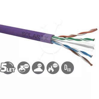 Kabel instalacyjny Solarix CAT6 UTP LSOH Dca-s2,d2,a1 500m/zwój SXKD-6-UTP-LSOH Kabel instalacyjny Solarix CAT6 UTP LSOH Dca-s2,d2,a1 500m/zwój SXKD-6-UTP-LSOH