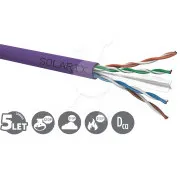 Kabel instalacyjny Solarix CAT6 UTP LSOH Dca-s2,d2,a1 500m/zwój SXKD-6-UTP-LSOH