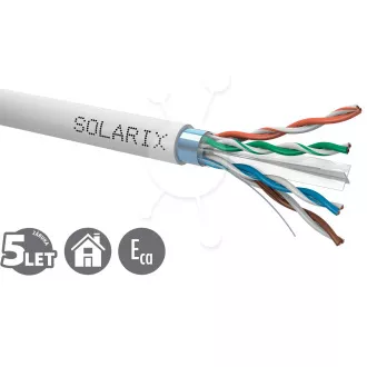 Kabel instalacyjny Solarix CAT6 FTP PVC Eca 500m/zwój SXKD-6-FTP-PVC Kabel instalacyjny Solarix CAT6 FTP PVC Eca 500m/zwój SXKD-6-FTP-PVC