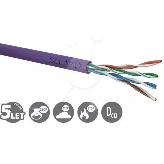 Kabel instalacyjny Solarix CAT5E UTP LSOH Dca-s1,d2,a1 500m/box SXKD-5E-UTP-LSOH
