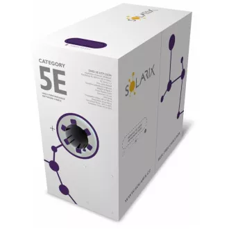 Kabel instalacyjny Solarix CAT5E UTP LSOH Dca-s1,d2,a1 500m/box SXKD-5E-UTP-LSOH