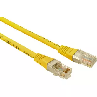 SOLARIX kabel krosowy CAT5E UTP PVC 0,5m żółty