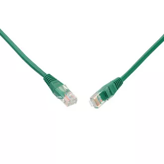 SOLARIX kabel krosowy CAT5E UTP PVC 0,5m zielony nieplączący się