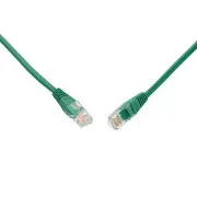 SOLARIX kabel krosowy CAT5E UTP PVC 1m zielony nieplączący się