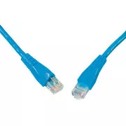 SOLARIX kabel krosowy CAT5E UTP PVC 0,5m niebieski odporny na zaczepy