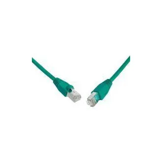 SOLARIX kabel krosowy CAT5E UTP PVC 2m zielony odporny na zaczepy