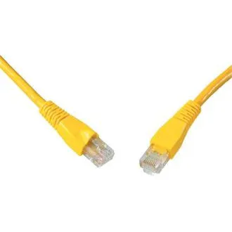 SOLARIX kabel krosowy CAT6 UTP PVC 1m żółty odporny na zaczepy SOLARIX kabel krosowy CAT6 UTP PVC 1m żółty odporny na zaczepy