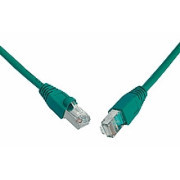SOLARIX kabel krosowy CAT5E SFTP PVC 2m zielony odporny na zaczepy