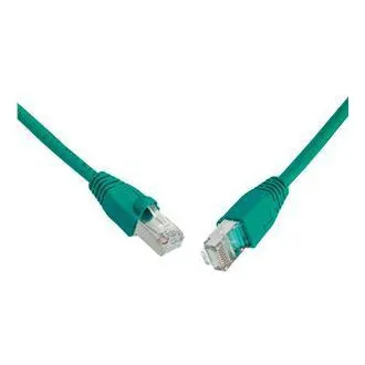 SOLARIX kabel krosowy CAT6 SFTP PVC 0,5m zielony SOLARIX kabel krosowy CAT6 SFTP PVC 0,5m zielony
