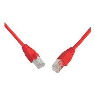 SOLARIX kabel krosowy CAT6 SFTP PVC 1m czerwony SOLARIX kabel krosowy CAT6 SFTP PVC 1m czerwony