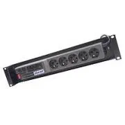 Panel zasilania ACAR A-504, 3 m, 5 pozycji, zabezpieczenie nadprądowe, szafa rack 19"