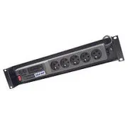 Panel zasilania ACAR A-504, 3 m, 5 pozycji, zabezpieczenie nadprądowe, szafa rack 19"